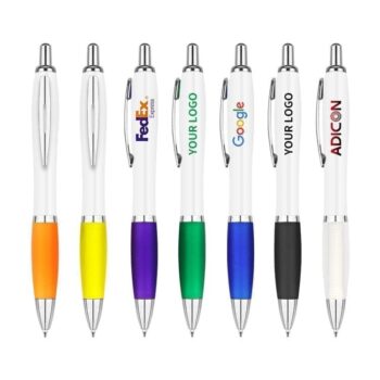 Promotion wholesale rubber cheap plastic ballpen with custom logo for hotel