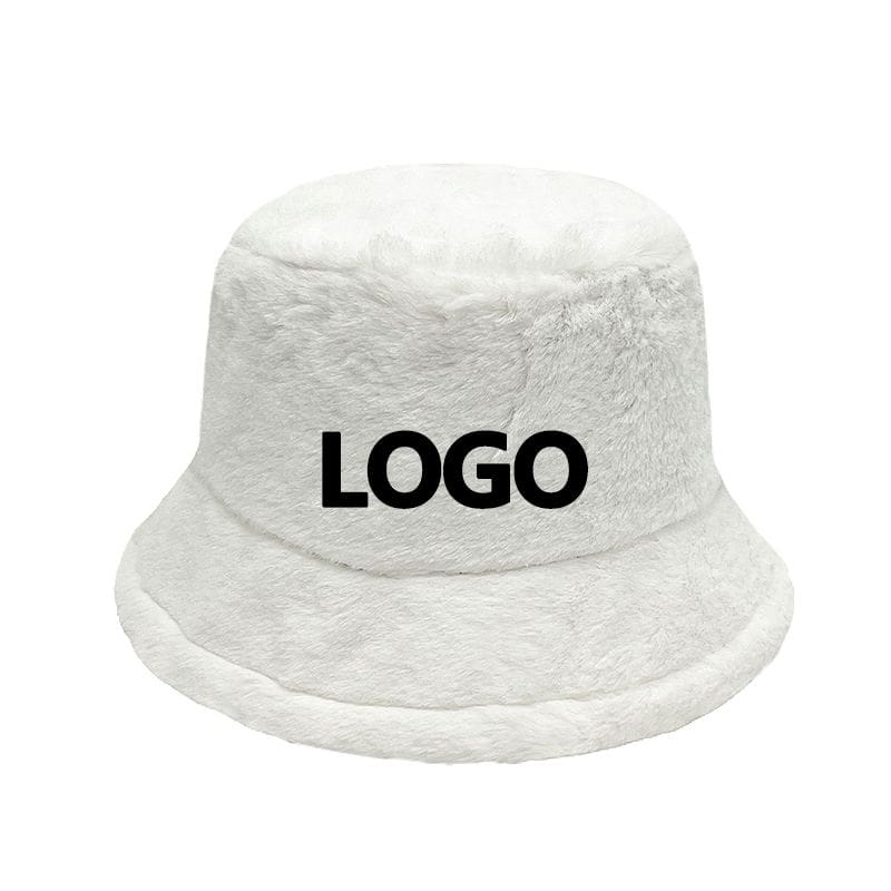 Outdoor warm winter high quality soft furry fisherman cap winter cow faux fur fluffy bucket hats Outdoor warm winter high quality soft furry fisherman cap winter cow faux fur fluffy bucket hats