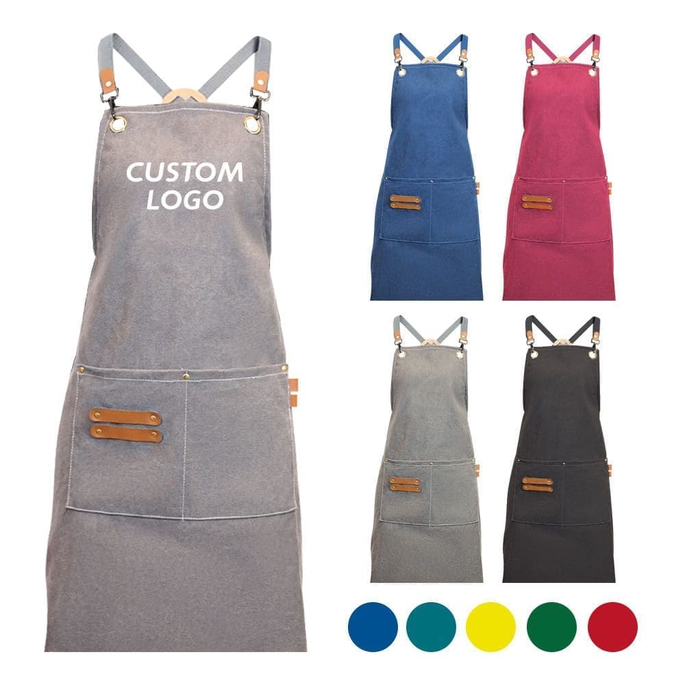 Customized logo custom stylist apron for hairdresse with pocket tool apron cooking apron Customized logo custom stylist apron for hairdresse with pocket tool apron cooking apron