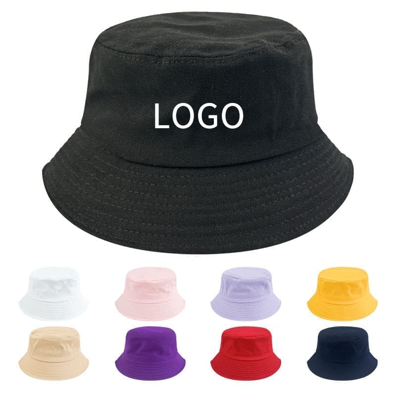 Solid printed all cotton custom bucket hats wholesale embroidered logo wide brim blank fisherman caps casual plain buckets hats Solid printed all cotton custom bucket hats wholesale embroidered logo wide brim blank fisherman caps casual plain buckets hats