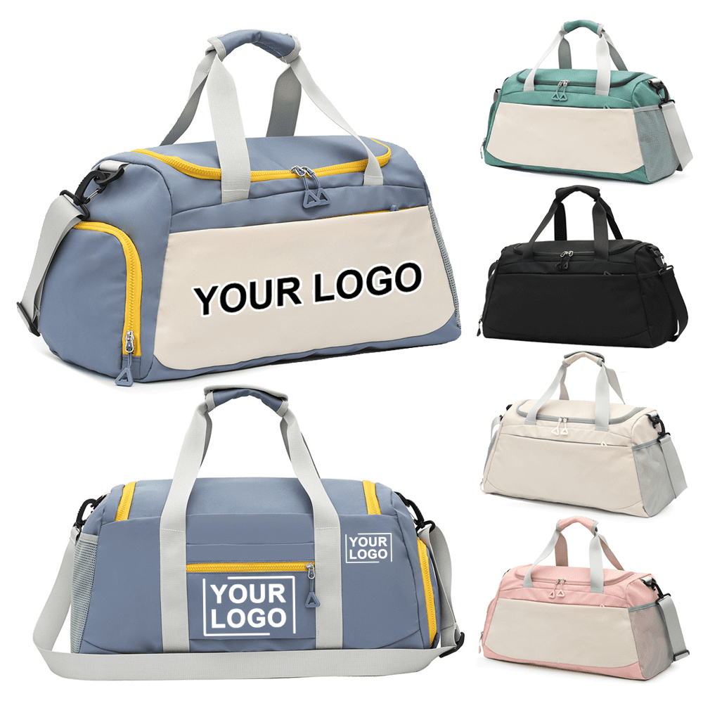 Custom logo portable durable duffel tote travel bag waterproof sports gym bag Custom logo portable durable duffel tote travel bag waterproof sports gym bag