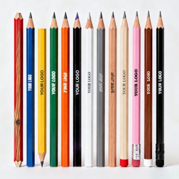 Promotion business office gift custom logo printed pencils to sublimate pencils for students hex #2 pencils