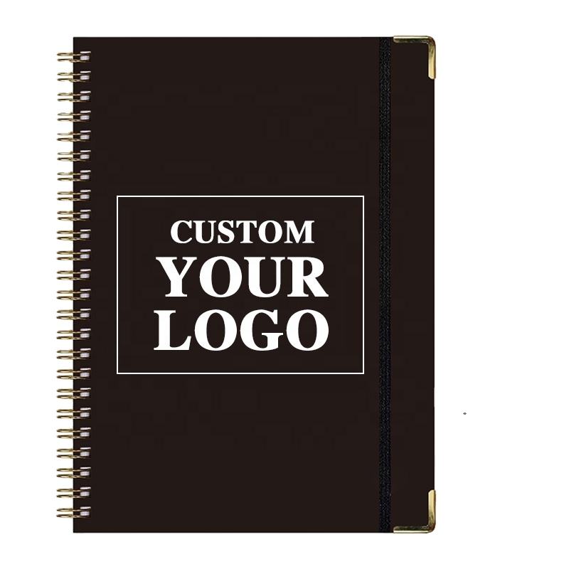 Customizable logo spiral notebook printing a5 diary notebook promotion gift custom leather cover journal coil notebook Customizable logo spiral notebook printing a5 diary notebook promotion gift custom leather cover journal coil notebook