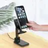 Foldable wireless charging phone stand