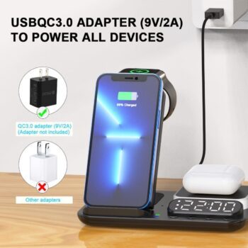 32.5w 7-in-1 foldable wireless charging station