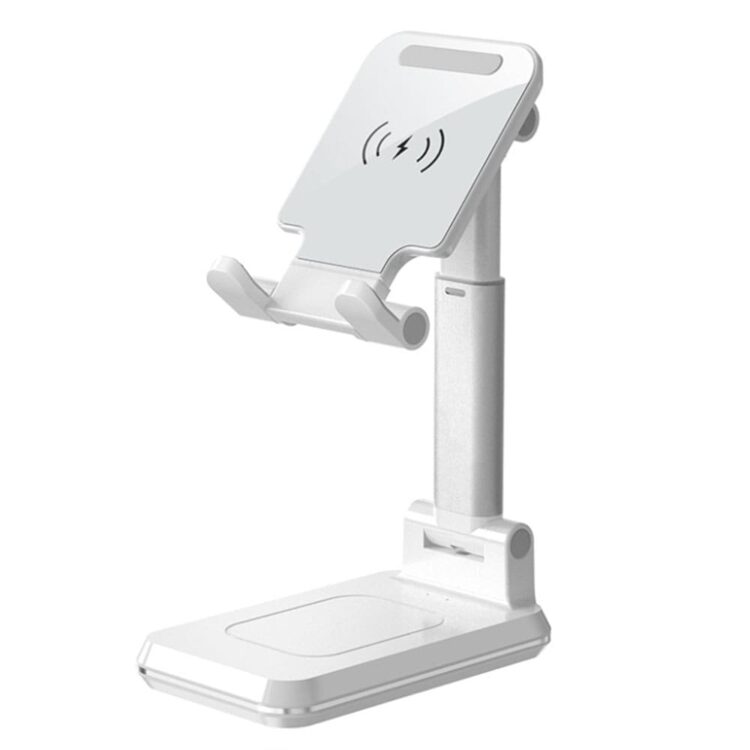 Foldable wireless charging phone stand