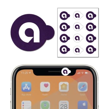 Static sticker webcam cover