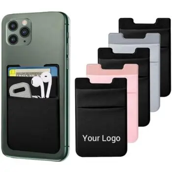 Pocket phone card holder sticker