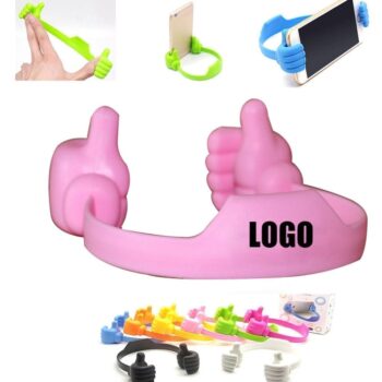 Portable thumbs up finger mobile phone stand