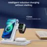 3 in 1 magnetic wireless charger with led lamp
