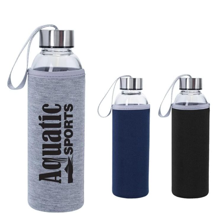 420ml high quality transparent high borosilicate glass water bottle