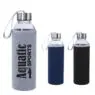 420ml high quality transparent high borosilicate glass water bottle