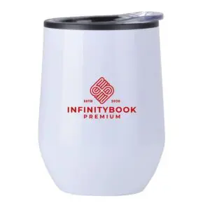 Stainless steel insulated wine tumbler 12oz mug