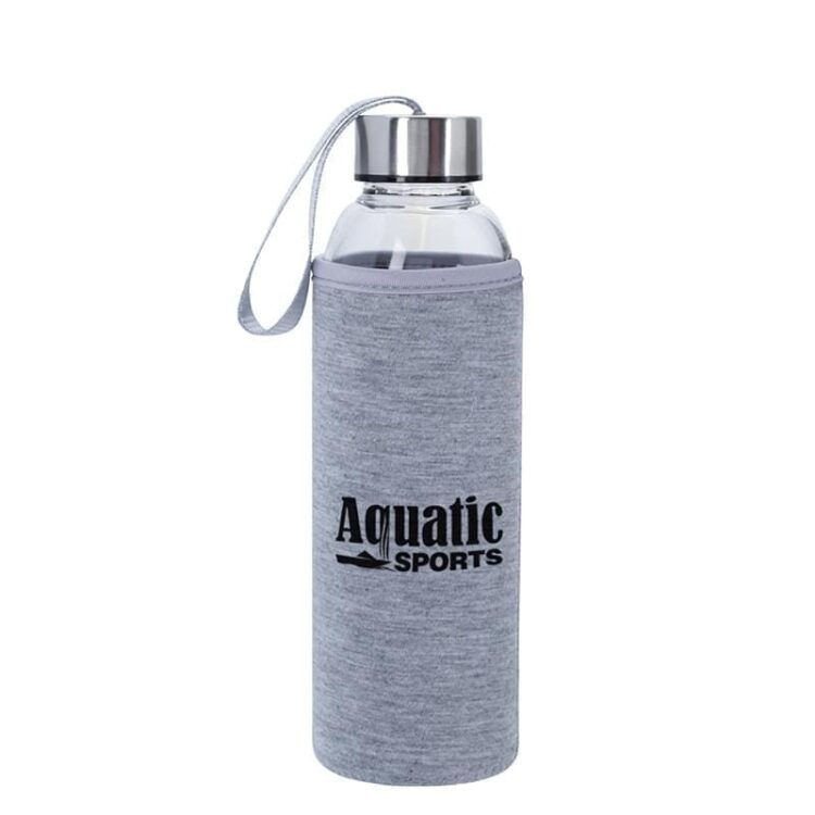 420ml high quality transparent high borosilicate glass water bottle