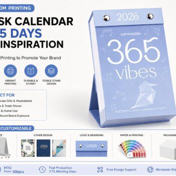 customized 365 day daily tear off table calendar