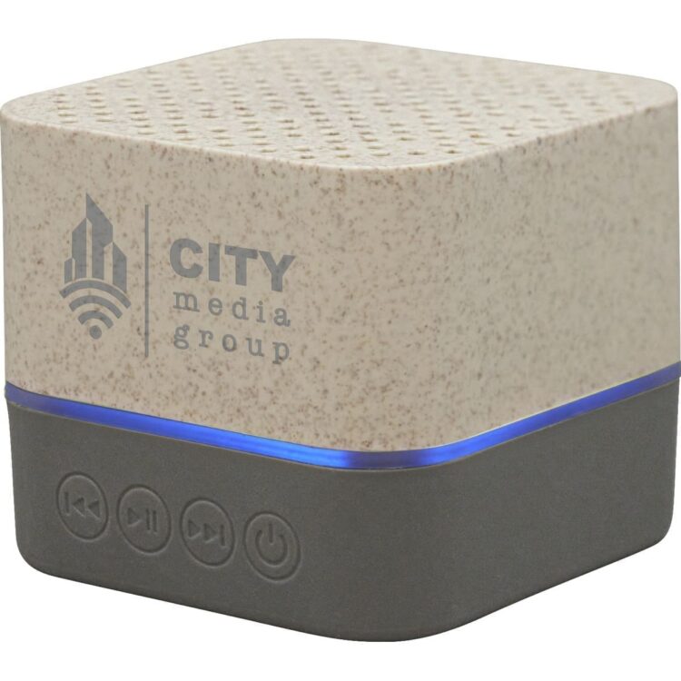 Wheat straw wood wireless speaker