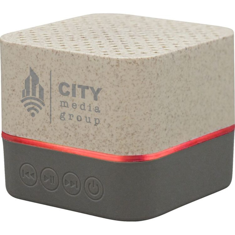 Wheat straw wood wireless speaker