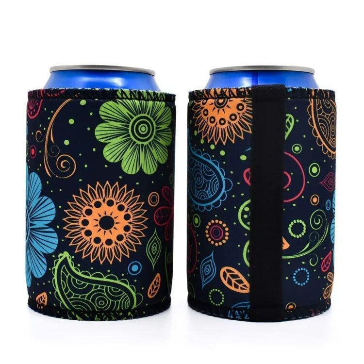 Full color premium foam collapsible can coolers