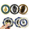 Wholesale enamel collection spinner coins gold brass silver souvenir metal crafts coin personalised custom 3d challenge coin