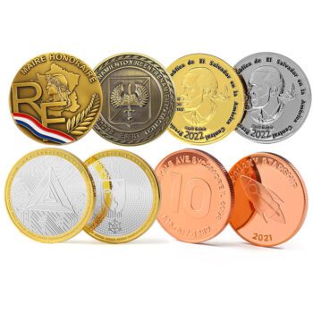 New design factory metal coins custom 3d die stamping two tone color zinc alloy metal challenge coin manufacturers