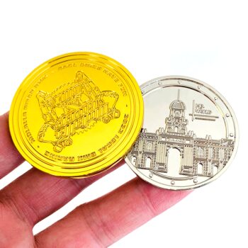 New design factory metal coins custom 3d die stamping two tone color zinc alloy metal challenge coin manufacturers