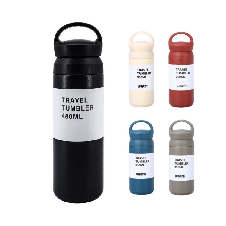 350ml double wall stainless steel handle style vacuum bottle