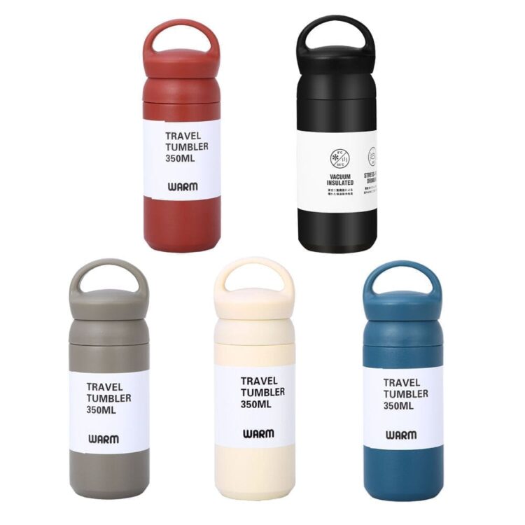 350ml double wall stainless steel handle style vacuum bottle