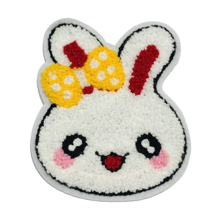 Cartoon towel chenille clothes embroidered patches for kids