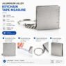 custom logo aluminum mini tape measure 1 2m 1