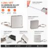 custom logo aluminum mini tape measure 1 2m 2