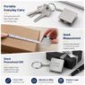custom logo aluminum mini tape measure 1 2m 3