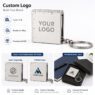 custom logo aluminum mini tape measure 1 2m 5