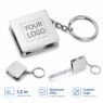 custom logo aluminum mini tape measure 1 2m