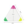 customized logo mini triangle fluorescent pen 2