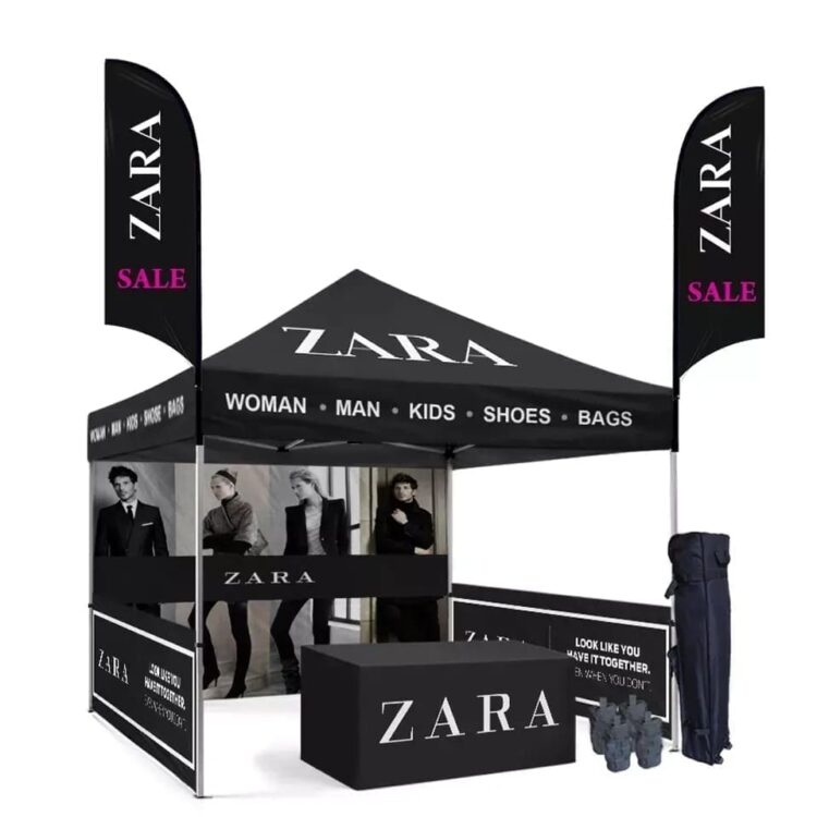 Promotional folding custom print event awning pop up tent display logo party marquee gazebo canopy
