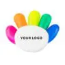 Multicolor 5 in 1 flower shape highlighter marker with custom logo