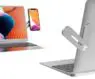 Slim adjustable magnetic phone holder for laptop
