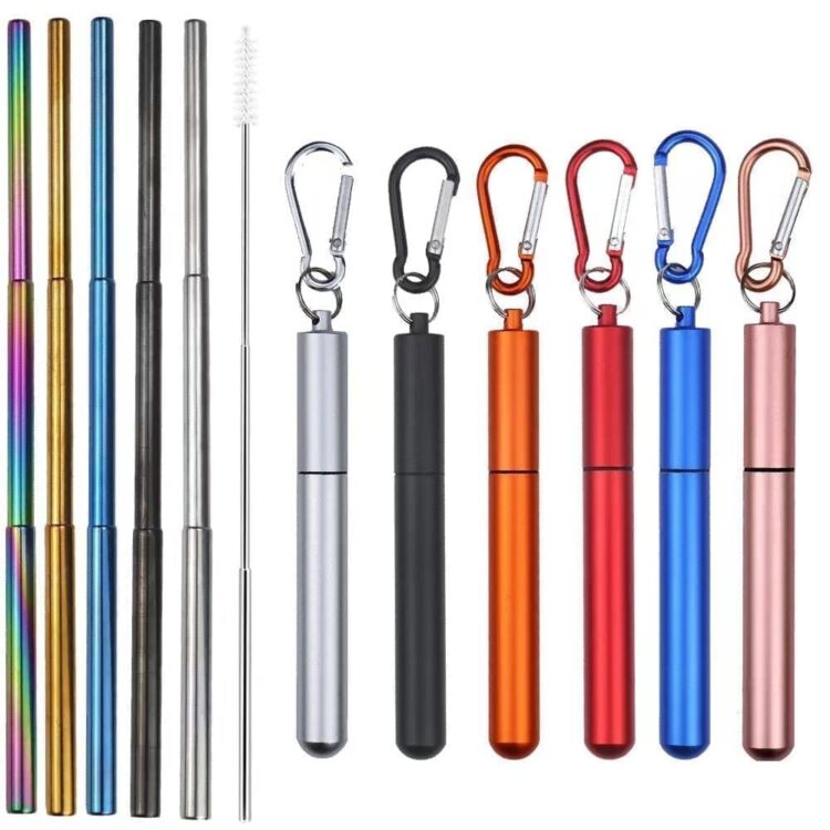 Eco-friendly outdoor reusable portable grade stainless steel straw