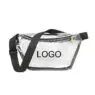 Custom logo ladies transparent pvc clear waist bag