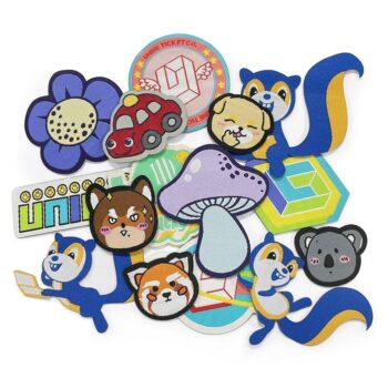 Custom woven patches iron on cartoon sticker patches woven anime patch
