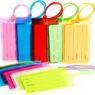 Customized silicone promotional gift bus card set pvc jelly luggage tag