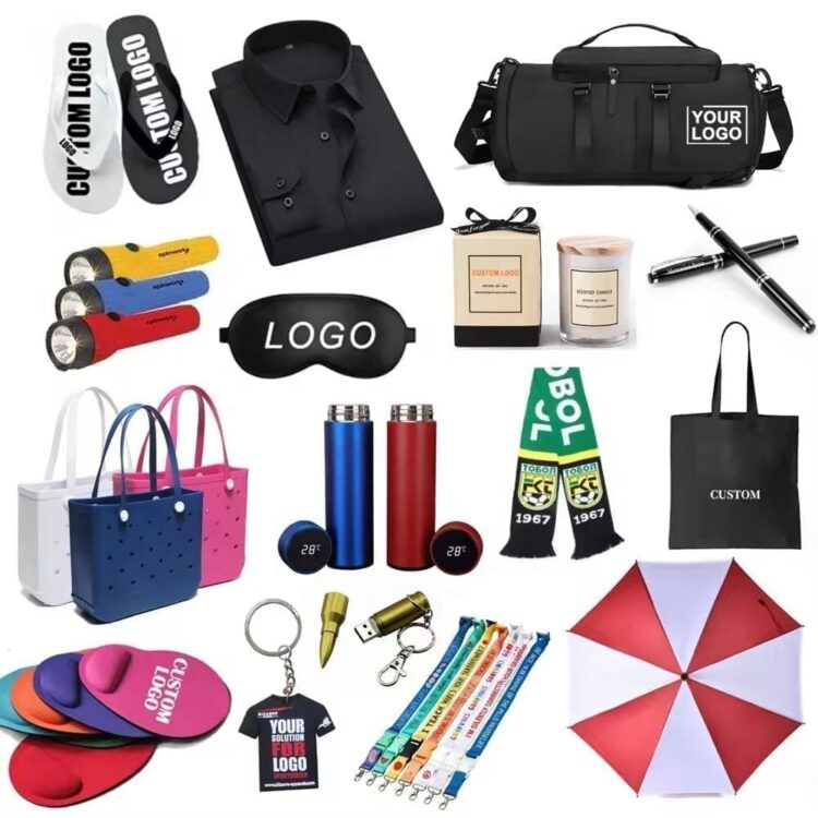 Custom promotional items, imprinting logo, tradeshow giveaways