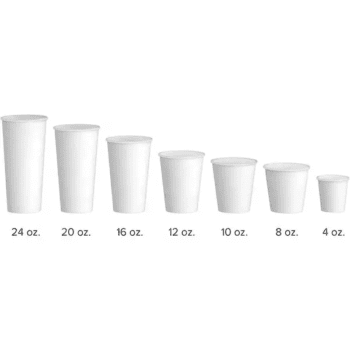 Single wall paper cup disposable to go beverages cups