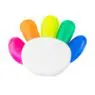 Multicolor 5 in 1 flower shape highlighter marker with custom logo