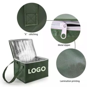 Foldable food delivery picnic camping lunch bag