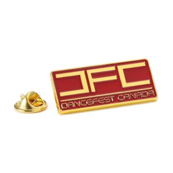 Custom rectangle hat gold enamel metal lapel pins