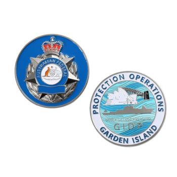 Custom coins silver metal double-sided soft enamel challenge coin