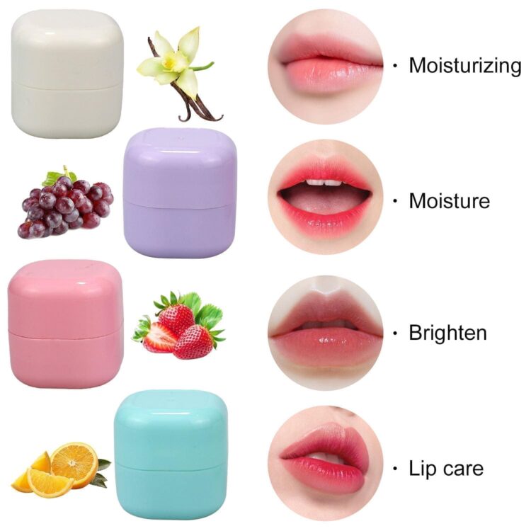 Hydrating fruit makeup vegan lip balm