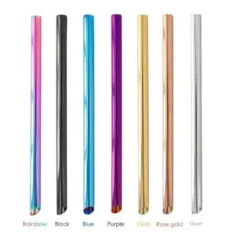 Eco friendly reusable straws stainless steel