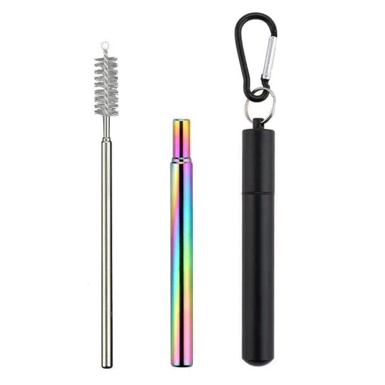 Eco-friendly outdoor reusable portable grade stainless steel straw